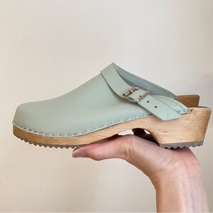 MIA for Free People Alma Clogs Mint Leila Blue Size EU 41 / US 11